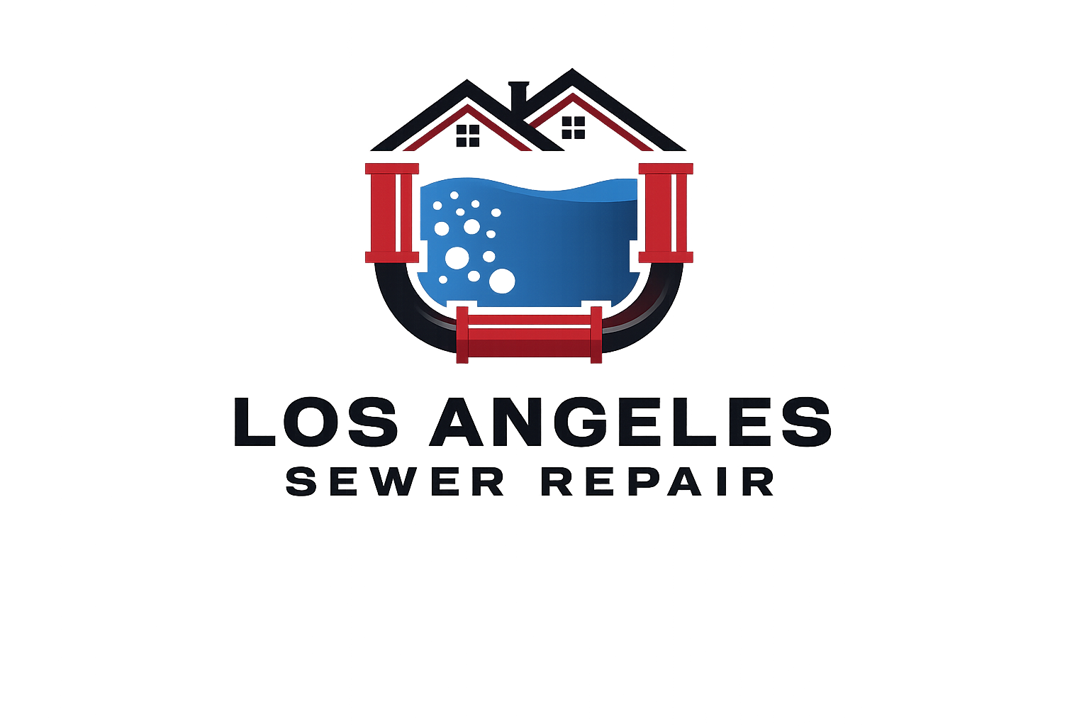 Logo of Los angeles trenchless sewer repairs with transparent background